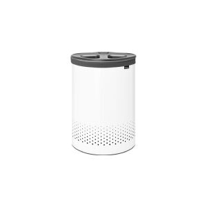 Brabantia vasketøjskurv 55 ltr. mørkegrå / hvid