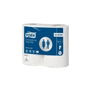 Toiletpapir Tork T4 Advanced 2-lags hvid - (24 ruller pr. karton)