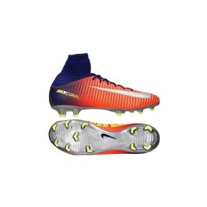 Nike Jr Mercurial Superfly V FG football shoes, orange and navy blue, size 36 (831943 409)