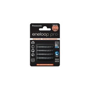 Panasonic eneloop pro BK-4HCDE/4BE - Batteri 4 x AAA - (genopladelige) - 930 mAh