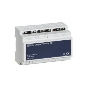LAURITZ KNUDSEN Udgangsmodul 8-kanal IHC Control® 400V 10A (3A ved 30VDC) 8 galvanisk adskilte relæer. DIN 2M36.