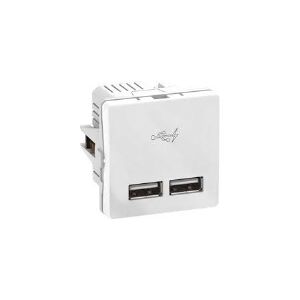 LAURITZ KNUDSEN USB strømforsyningen 1 modul anvendes til at oplade og strømforsyne apparater som strømforsynes via USB type A Maks 2,1A el 2x1,05A.