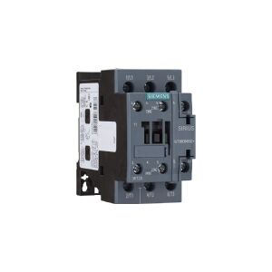 SIEMENS Kontaktor 15kW, 400V AC, 32A ved AC3 3 polet, 1NO+1NC, styrespænding 230V AC 50Hz, størrelse S0