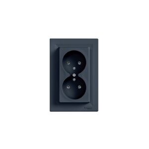 Schneider Electric ASFORA Socket 2x2P + PE anthracite (EPH9800271)