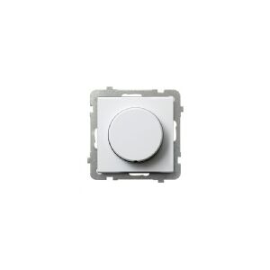 Ospel LP-8R/m/00, Lysdæmper & kontakt, Hvid, IP20, 230 V, 71 mm, 50 mm