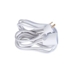 THORKILD LARSEN E-line forlængerledning 3G1,0 - H05VV-F, hvid m/j, 230V/13A, plastkabel, 5m