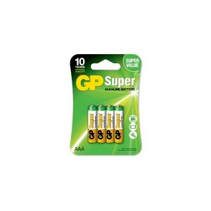 GP Batteries Super Alkaline AAA batteri, 24A/LR03, 4 stk