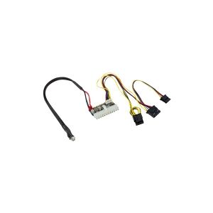 Inter-Tech Elektronik Handels Inter-Tech - Strømkabel - DC-stik, 20-pin ATX til 4-PIN intern strøm, SATA strøm, 4-pin intern strøm (12 V)