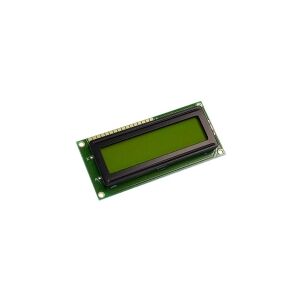 Usorteret Display Elektronik LC-display Gulgrøn 16 x 2 Pixel (B x H x T) 80 x 36 x 9.6 mm