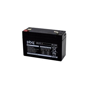 PBQ PB-4-3,5 Blybatteri 4 V 3.5 Ah Blyfleece (B x H x T) 91 x 64 x 35 mm Fladstik 4,8 mm Vedligeholdelsesfri, Lav selvafladning