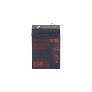 CSB Battery GP 645 Standby USV Blybatteri 6 V 4.5 Ah Blyfleece (B x H x T) 70 x 107 x 48 mm Fladstik 4,8 mm Vedligeholdelsesfri, Lav selvafladning