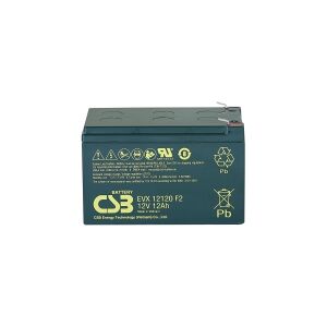 CSB Battery EVX 12120 Blybatteri 12 V 12 Ah Blyfleece (B x H x T) 151 x 100 x 98 mm Fladstik 6,35 mm Cyklusstabilt, Vedligeholdelsesfri, Lav selvafla