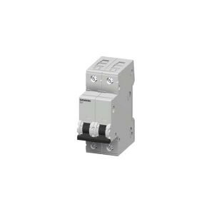 SIEMENS Automatsikring D 4A, 2 polet D-karakteristik 10kA kortslutningsbrydeevne 400AC, 60VDC, 36 mm bred