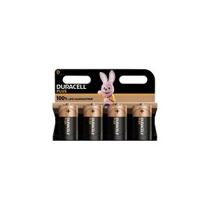 Duracell Plus-D K4 D-batteri Alkaline-mangan 1,5 V 4 stk