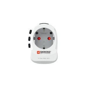 SKross PRO Light USB (4xA), 3-pole travel adapter with 4x USB-A
