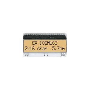 Electronic Assembly DISPLAY VISIONS 7-segmentsvisning Hvid 5.57 mm 3.3 V, 5 V Ciffertal: 2 EADOGM162W-A.