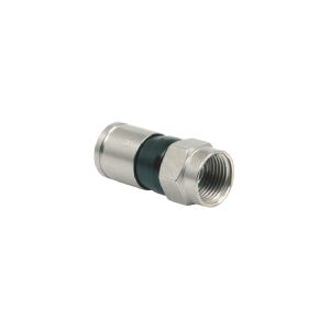 Triax EX 6-49/83, F-type, F, 5 - 3000 Mhz, 75 ohm (O), Sort, Nikkel, KOKA 6 DS / F6 TSV, KOKA 110 A+