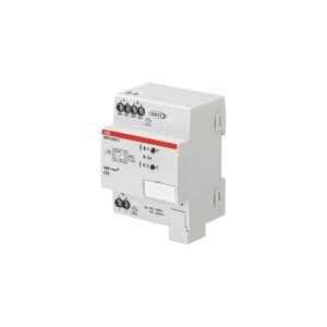 ABB DALI Gateway Premium, 2 kanal, MDRC, Styrer op til 2x64 Dali-enheder enkeltvis eller i grupper, Understøtter: DT-8, HCL, 90x70x63,5mm