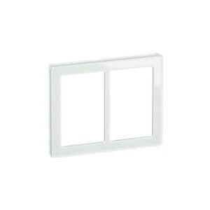 LAURITZ KNUDSEN FUGA PURE designramme glas 2x1,5 modul, hvid.