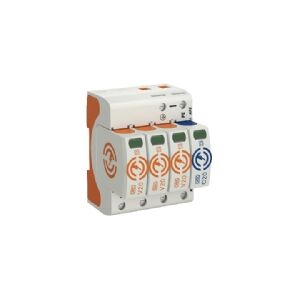 Obo Bettermann V20-3+NPE-280, 230 V, 60000 A, 1300 V, Orange, Hvid, Plast, 458 g