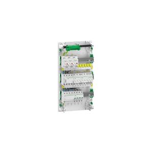 SCHNEIDER ELECTRIC Færdigmonteret Resi9 XP PW gruppetavle, 3 rækker 13M: 1xAFB 1xSPD + 1xRCD + 3xRCBO C10A 1PN + 2xC10A 1PN + 1xC16A 3PN + 1xC10A 3PN