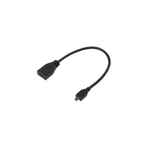 Raspberry Pi® HDMI-adapter Raspberry Pi [1x HDMI-stik D Micro - 1x HDMI-tilslutning] 23.5 cm Sort