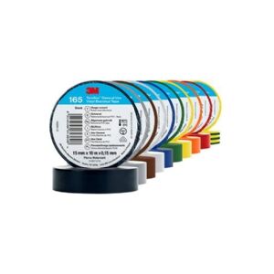 3M Temflex el vinyltape 165, Regnbue-pakke, 15 mm x 10 m, 1 pk/karton