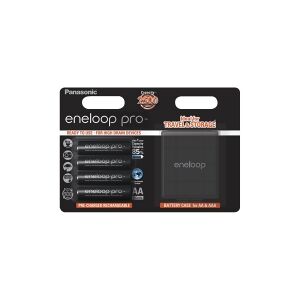 Panasonic eneloop pro BK-3HCDEC4BE - Batteri 4 x AA type - NiMH - (genopladelige) - 2500 mAh