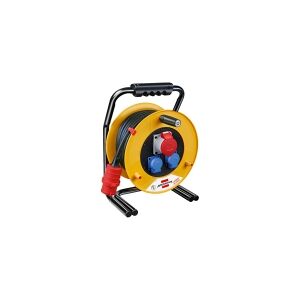 brennenstuhl Brobusta CEE 1 IP44 cable reel for site & industry 30m H07RN-F 5G2,5 - Forlængelsesspole - output-stikforbindelser: 3 - 30 m ledning - sort