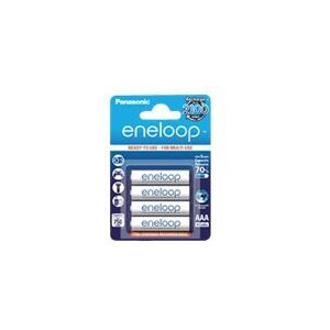 Panasonic eneloop BK-4MCCE - Batteri 4 x AAA - NiMH - (genopladelige) - 750 mAh