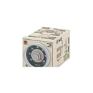 Omron Timer, plug-in, 11-pin, DIN 48x48 mm, multifunktions, 0,05 s-300 h, DPDT, 5A, 24-48VAC, 12-48VDC H3C