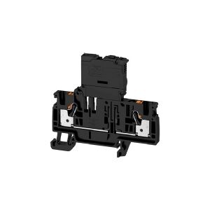 WEIDMÜLLER Sikringsklemme AFS 4 2C BK sort Wemid med PUSH IN terminaler for 0.5-4mm² 250V / 6.3A uden LED - (50 stk.)