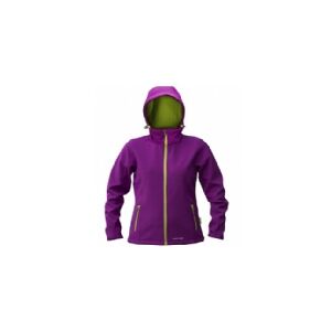 LAHTIPRO Lahti Pro Softshell jakke med hætte med softshell til kvinder XXXL lilla-grøn L4090506