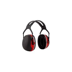 3M X3A, Voksen, Sort, Rød, Plast, Rustfrit stål, Termoplastisk polyurethan (TPU), Headset, 33 dB