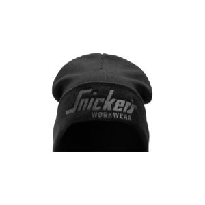 HULTAFORS Snickers hue/beanie One Size - Sort/koksgrå, dobbelt lag strikstof, 100% akryl