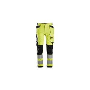 HULTAFORS Snickers arbejdsbuks str. 50 - Hi-vis gul/sort kl. 2 - normal lgd. med stretch - 6243