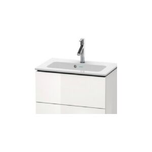 DURAVIT L-Cube vaskeskab 62x39,1cm - Compact, hvid højglans med 2 skuffer, passer til vask 234263