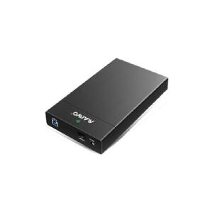 DELTACOIMP External HDD enclosure, USB 3.0, 3.5 HDD, USB-A, black