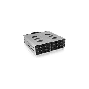 RaidSonic Technology ICY BOX IB-2260SSK-12G, 13,3 cm (5.25), Opbevaring drev bakke, 2.5, SATA, SATA II, SATA III, Serial Attached SCSI (SAS), Sort, Metal