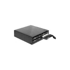 Delock 5.25 Mobile Rack for 4 x 2.5 SATA HDD / SSD - Hus til lagringsenhed - 2.5