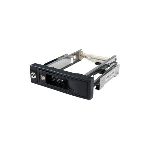 StarTech.com 5.25in Trayless Hot Swap Mobile Rack for 3.5in Hard Drive - Internal SATA Backplane Enclosure - Lockable drive bay (HSB100SATBK) - Lagrings mobil rack - 3.5 - sort - for P/N: 25SAT35HDD, 25SATSAS35HD