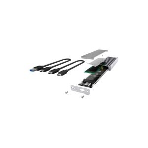 RaidSonic Technology ICY BOX IB-1817Ma-C31 - Lagringspakning - M.2 - M.2 NVMe Card - USB 3.1 (Gen 2) - sølv