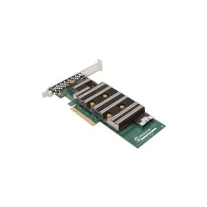 Microchip Adaptec HBA 1200 8i - Lagringskontrol - 8 Kanal - PCIe-kontakt - SATA 6Gb/s / SAS 24Gb/s / PCIe 4.0 (NVMe) - lavprofil - PCIe 4.0 x8