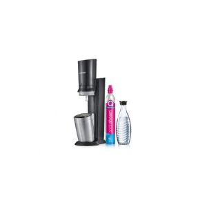 SodaStream Crystal 3.0, Metal, Rustfrit stål, Sort, Glas, SodaStream 60 L PINK, 0,615 L, 60 L