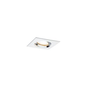 Paulmann 929.04, Indbygget lysplade, GU10, LED, 7 W, 2700 K, Krom, Hvid