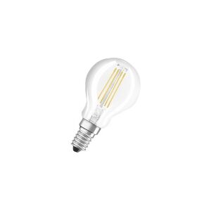 LEDVANCE OSRAM CLASSIC P - LED-lyspære - form: P40 - klar finish - E14 - 4 W (tilsvarende 40 W) - klasse E - varmt hvidt lys - 2700 K (pakke med 50)