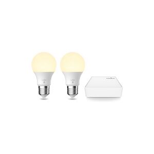 Nordlux Smart Start Pack - LED-lyspære - form: A60 - E27 - 7 W - klasse E - varmt til køligt hvidt lys - 2200-6500 K (pakke med 2)