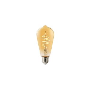 Nordlux Smart Deco - LED-filament-lyspære - form: ST64 - E27 - 4.7 W (tilsvarende 34 W) - klasse G - varmt hvidt lys - 2200 K - ravgul