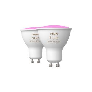 Philips Hue White and Color Ambiance - GU10 pærer - 2-pak