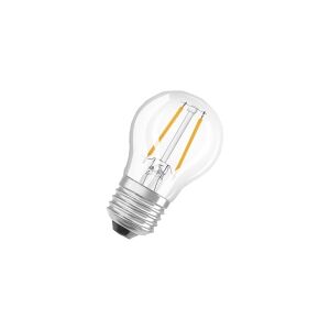 LEDVANCE OSRAM LED STAR - LED-filament-lyspære - form: P45 - klar finish - E27 - 1.5 W (tilsvarende 15 W) - klasse F - varmt hvidt lys - 2700 K